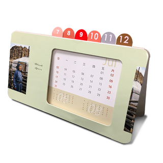 ODM Custom 3D Desk Calendar | Custom 3D Desktop Calendar with Numbered Tabs