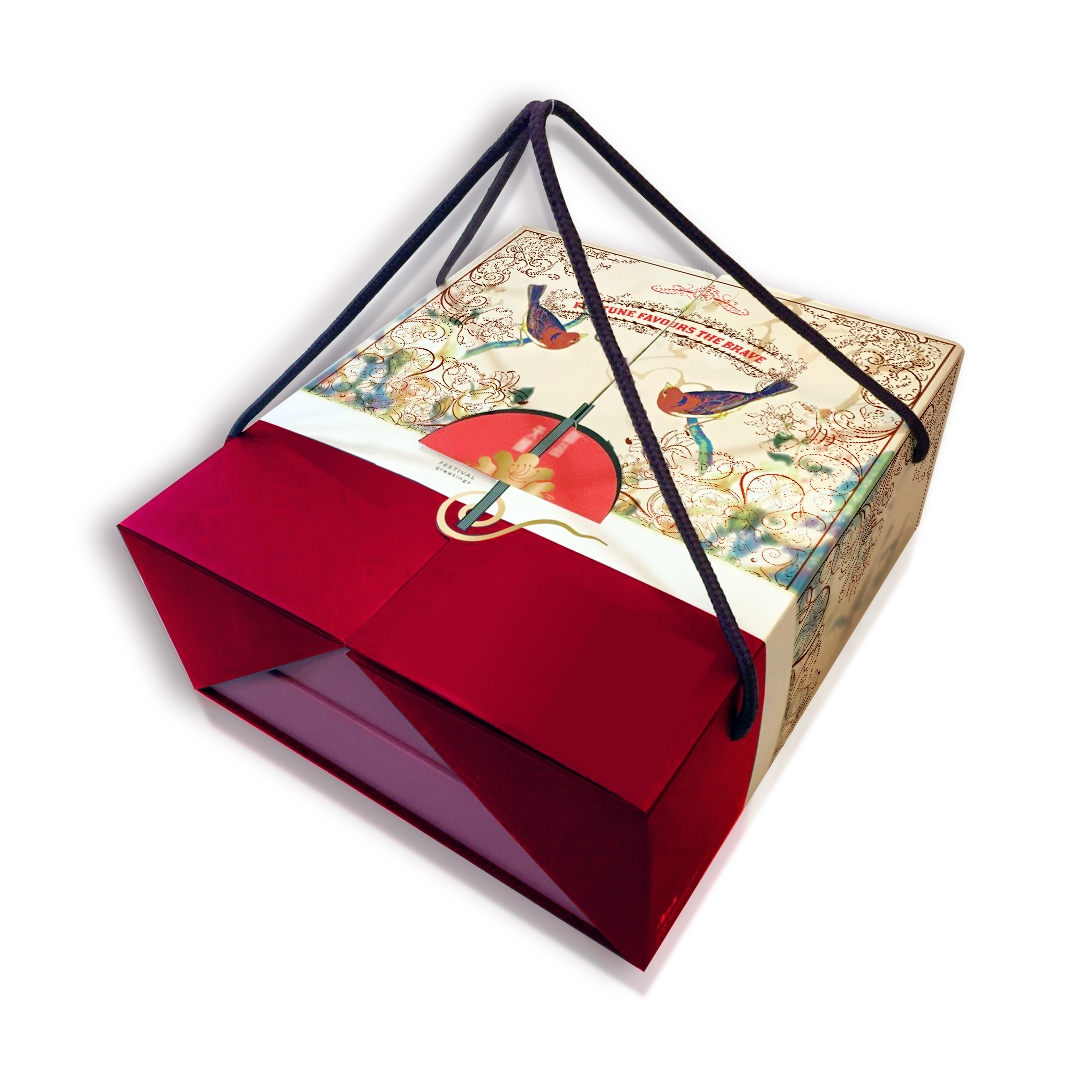 B-30 Paper box with rope handle