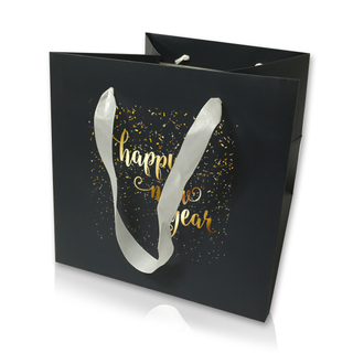 Custom Gold Foil Paper Bags Manufacturer | Custom Foil Stamped Paper Bags
