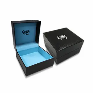 Custom Black Foil Stamped Handmade Gift Box Set | Premium Rigid Packaging ODM