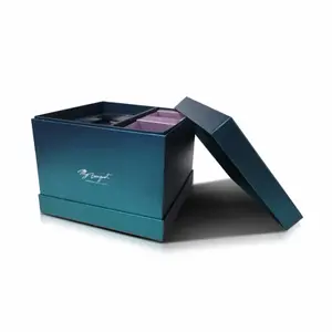 Custom Black Foil Stamped Handmade Gift Box Set | Premium Rigid Packaging ODM
